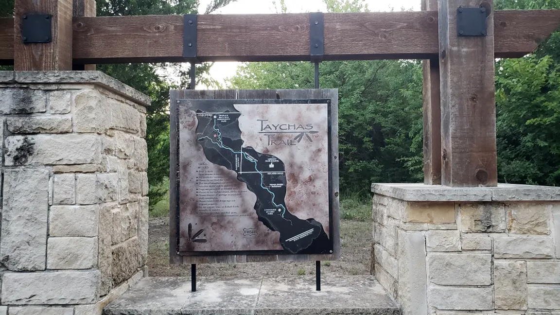 Limestone Quarry Park and Taychas Trail in Frisco, TX