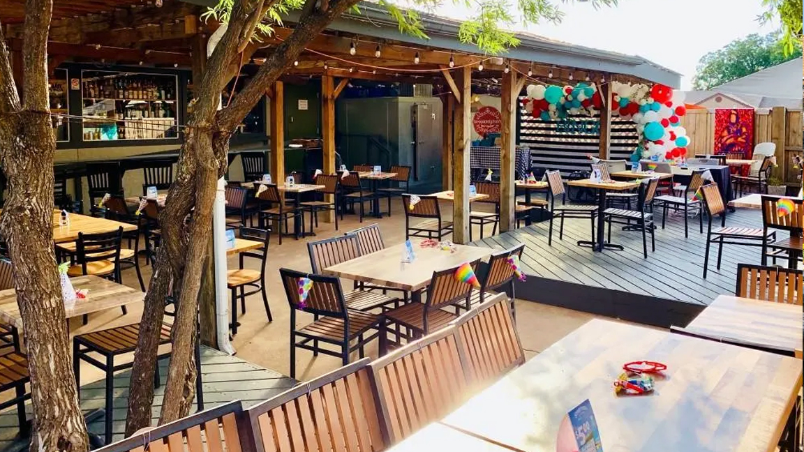 Didi's Downtown patio in the Rail District, Frisco, TX